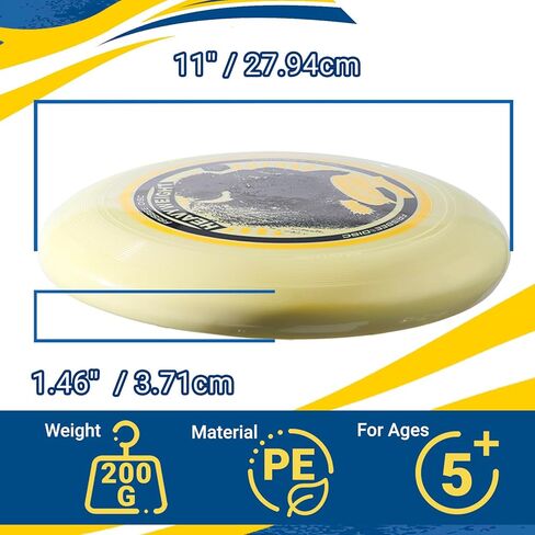Wham-O Frisbee Heavyweight 200g, 11 Inch Long Distance, Durable and Stable Flying Disc for Outdoor Activities and Family Fun in Kuwait