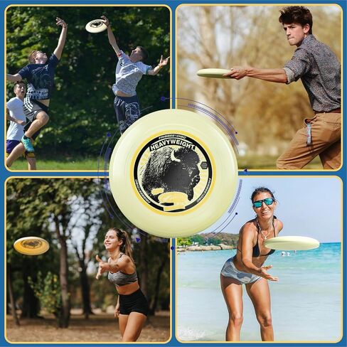 Wham-O Frisbee Heavyweight 200g, 11 Inch Long Distance, Durable and Stable Flying Disc for Outdoor Activities and Family Fun in Kuwait