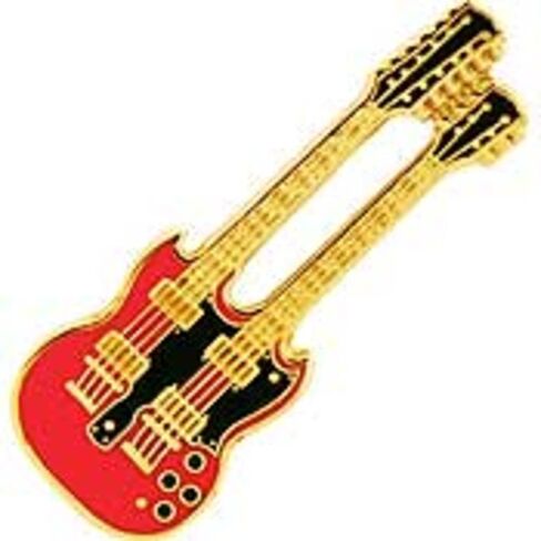 Dual Neck Electric Guitar Pin 1" in Saudi Arabia