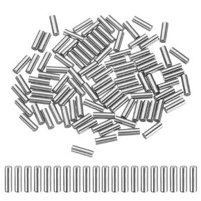 uxcell 100 Pcs 2mm x 20mm Dowel Pins Bearing Steel Cylindrical Dowel Pins Shelf Support Peg Pin Rod Fasten Elements Metal Shelf Pegs +/-0.02mm Diameter Tolerance, Silver Tone in Saudi Arabia