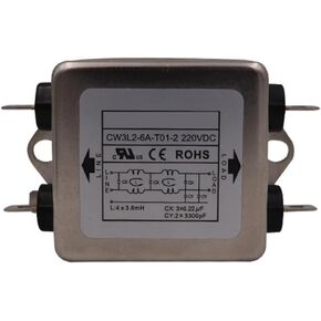 CW3L2 6A T 01 Power Filter Double Stage EMC مرحلة واحدة AC 220V تنقية in Kuwait
