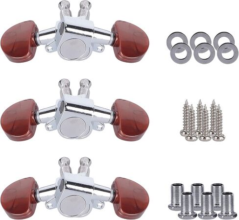 6PCS Guitar Tuning Pegs,Machine Heads Knobs,Electric Acoustic Enclosed Locking Tuner in Saudi Arabia