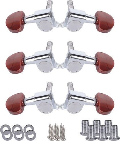 6PCS Guitar Tuning Pegs,Machine Heads Knobs,Electric Acoustic Enclosed Locking Tuner in Saudi Arabia