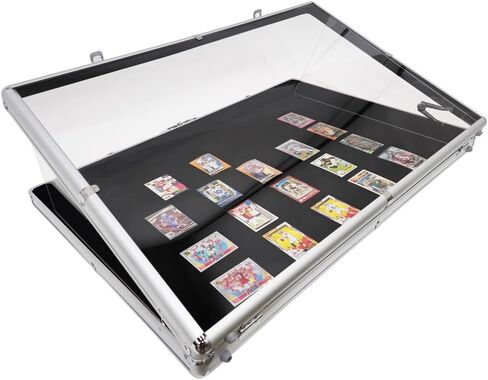 Grid & Go™ Locking Portable Display Case with Velvet Lining | Silver | 34in x 22in in Saudi Arabia