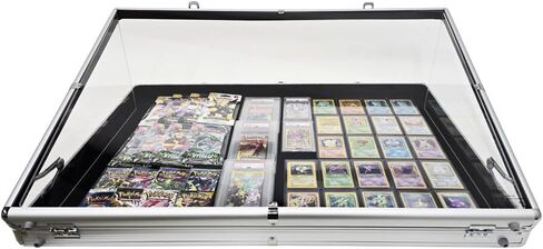 Grid & Go™ Locking Portable Display Case with Velvet Lining | Silver | 34in x 22in in Saudi Arabia