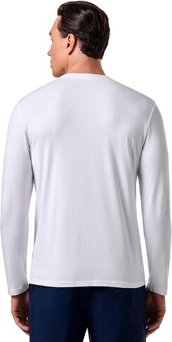 Coolibar UPF 50+ Men's Morada Everyday Long Sleeve V-Neck T-Shirt - Sun Protective in Kuwait