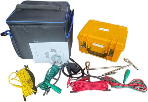 Digital Earth Ground Resistance Tester Meters 2 3 Wire Earth Resistance Tester with Range 0.00ohm to 2000ohm Range 0 to 600V 400 Groups Data Storage IEC61010-1 Standard in Saudi Arabia