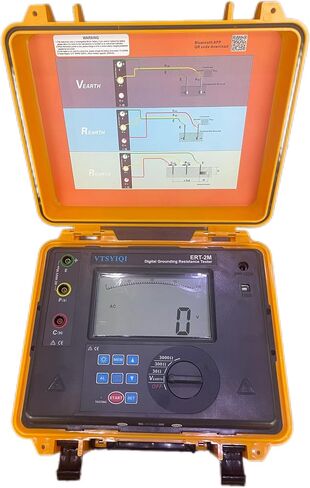 Digital Earth Ground Resistance Tester Meters 2 3 Wire Earth Resistance Tester with Range 0.00ohm to 2000ohm Range 0 to 600V 400 Groups Data Storage IEC61010-1 Standard in Saudi Arabia