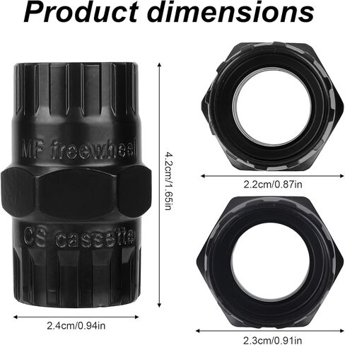 Bike Cassette Removal Tool, Steel Cassette Lockring Remover Bicycle Removal Socket Durable Bike Repair Accessories for MTB in Saudi Arabia