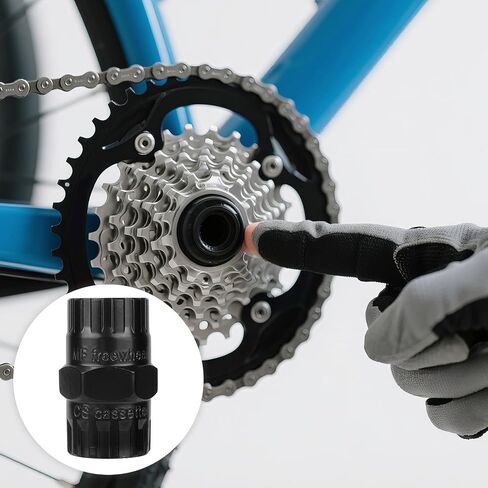 Bike Cassette Removal Tool, Steel Cassette Lockring Remover Bicycle Removal Socket Durable Bike Repair Accessories for MTB in Saudi Arabia
