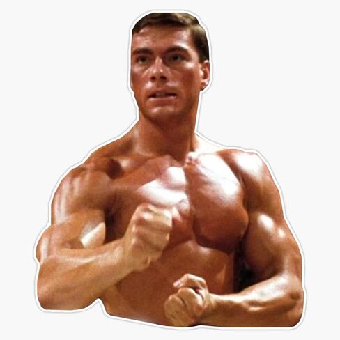 Jean-Claude Van Damme Sticker Bumper Sticker Vinyl Decal 5" in Saudi Arabia
