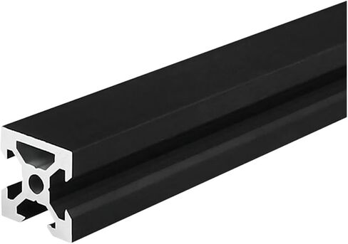 4 Pack 2020N1 V Groove Aluminum Profile Black European Standard Extruded Frame 100mm-1200mm Anodized Linear(900mm) in Saudi Arabia