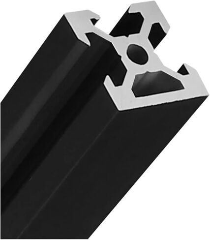 4 Pack 2020N1 V Groove Aluminum Profile Black European Standard Extruded Frame 100mm-1200mm Anodized Linear(900mm) in Saudi Arabia
