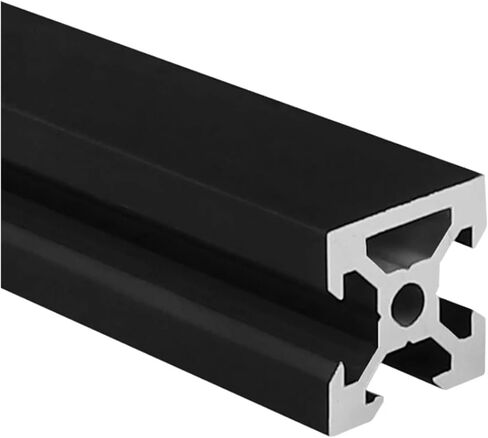 4 Pack 2020N1 V Groove Aluminum Profile Black European Standard Extruded Frame 100mm-1200mm Anodized Linear(900mm) in Saudi Arabia