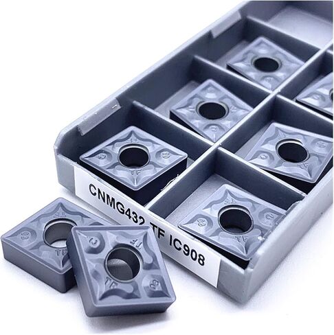 10PCS CNMG120408 TF IC907/IC908 External Turning Tools CNMG 120408 Carbide Insert Lathe Cutter Tool Turning Insert(CNMG120408 TF IC908) in Saudi Arabia
