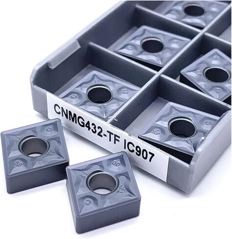 10PCS CNMG120408 TF IC907/IC908 External Turning Tools CNMG 120408 Carbide Insert Lathe Cutter Tool Turning Insert(CNMG120408 TF IC908) in Saudi Arabia