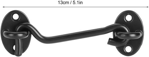 Garosa Stainless Steel Cabin Hooks Kit Black, Window Latch with Screw Fittings, Suitable for Home, Office, Supermarket, Factory in Saudi Arabia