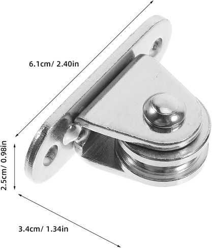 Pretyzoom 4pcs بكرة مع محامل للجر السلس حبل الغسيل الثقيل والبكرات حبل الخيمة نظام رفع السقف متعدد الاستخدامات لمشاريع المرآب و DIY in Saudi Arabia