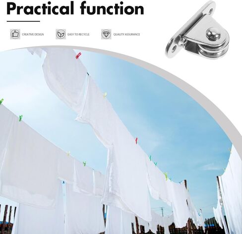 Pretyzoom 4pcs بكرة مع محامل للجر السلس حبل الغسيل الثقيل والبكرات حبل الخيمة نظام رفع السقف متعدد الاستخدامات لمشاريع المرآب و DIY in Saudi Arabia