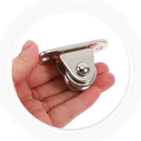Pretyzoom 4pcs بكرة مع محامل للجر السلس حبل الغسيل الثقيل والبكرات حبل الخيمة نظام رفع السقف متعدد الاستخدامات لمشاريع المرآب و DIY in Saudi Arabia