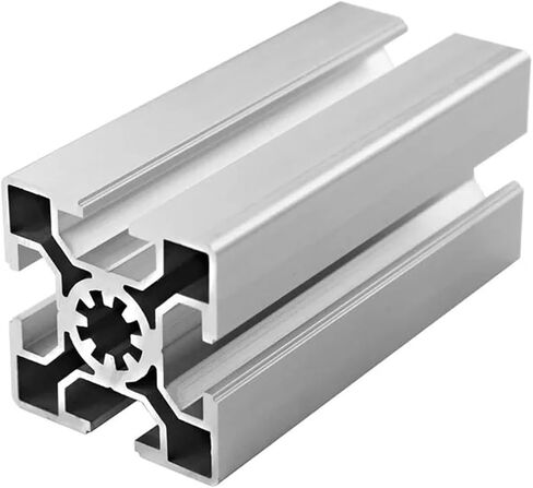 1 piece 5050-10 EU Aluminum Profile 10mm Slotted with Linear Guide Extruded European Standard Anodized 500mm 600mm(500mm) in Saudi Arabia