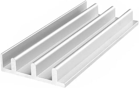 2pcs 5050 Aluminum Rail Sliding Door Frame Guide Rail 1530 Slide 100-1200mm(150mm) in Saudi Arabia
