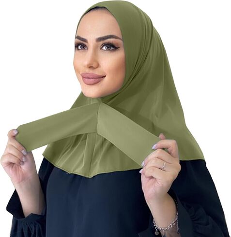Zhxinashu Hijab وشاح للنساء وشاح الرأس المسلمين التفاف الحجاب الفوري hejab الإسلام العرب in Kuwait