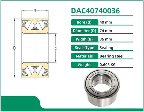 1PCS DAC40740036 40x74x36 Wheel Bearing 3885A001 MR403500 38440-5U40B 40210-95F0A MB808442 in Saudi Arabia