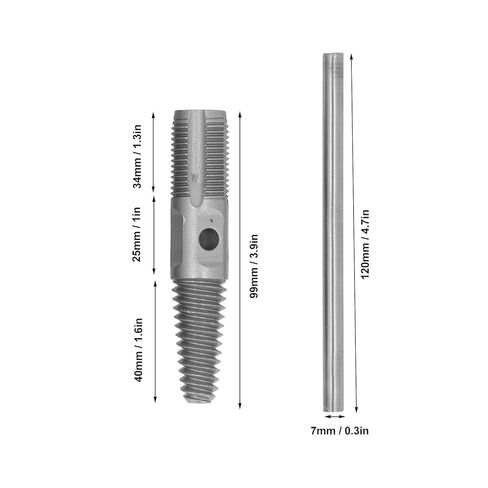 مستخرج المسمار التالف 65 من المنغنيز الفولاذ متعدد الوظائف تجريد مستخرج المسمار المكسور أنبوب الماء إصلاح 1/2 بوصة (أخدود حلزوني) in Kuwait