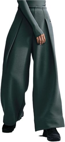 Nike Sportswear Tech Fleece Women's High-Waisted Pleated Pants (FV8052-338, Vintage Green/Black) in Saudi Arabia
