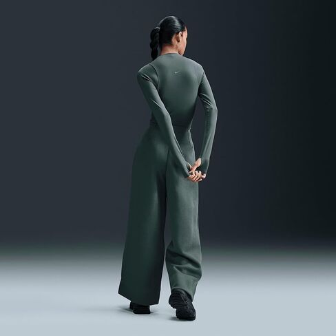 Nike Sportswear Tech Fleece Women's High-Waisted Pleated Pants (FV8052-338, Vintage Green/Black) in Saudi Arabia