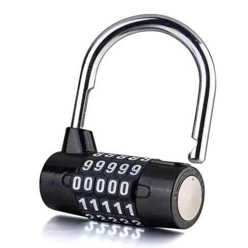 5 Letter Coded Lock 5 Digit Password Lock Wide Shackle Combination Padlock Combination Travel Security Safely Code Lock 1Pcs(Number) in Saudi Arabia