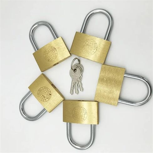 50mm Padlocks Open by Same Keys Copper Locks Padlock for Drawer Luggage Case Box Hardware 5Pcs in Saudi Arabia