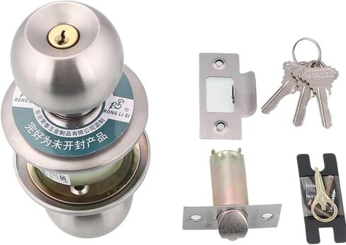 مقبض قفل الباب مع الترباس الربيعي لحمام غرفة نوم المكاتب Women Women Shop Wooden Door Hardware Rarelock 1pcs in Saudi Arabia