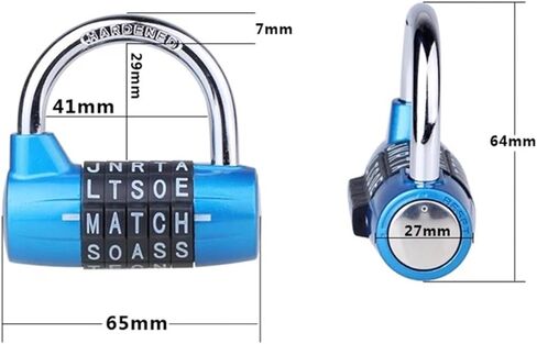 4 ملونة قفل رمز كلمة مرور قفل كلمة مرور الباب لأمتعة الأبواب RARELOCK ZS52 1PCS (أسود) in Saudi Arabia