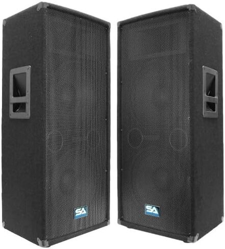 الصوت الزلزالي - SA -122T -PKG23 - زوج من مكبرات الصوت المزدوجة 12 بوصة PA/DJ وكابلات مكبرات الصوت 50 ' - نادي مزدوج 12 بوصة ، مكبرات صوت صاخبة للحفلات in Saudi Arabia