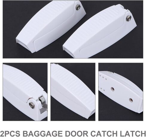 AmoSfun 2pcs Pags Door Clip مزلاج لتصميم التثبيت السهل مع البراغي شريط مزدوج الجوانب للوصول إلى المقصورة الآمنة in Kuwait