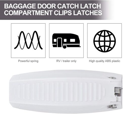 AmoSfun 2pcs Pags Door Clip مزلاج لتصميم التثبيت السهل مع البراغي شريط مزدوج الجوانب للوصول إلى المقصورة الآمنة in Kuwait