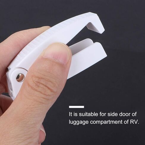 AmoSfun 2pcs Pags Door Clip مزلاج لتصميم التثبيت السهل مع البراغي شريط مزدوج الجوانب للوصول إلى المقصورة الآمنة in Kuwait