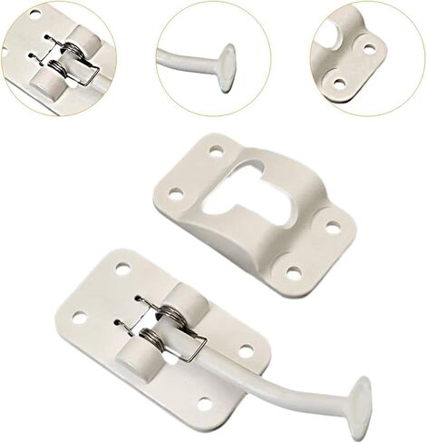 RV Door Holder Latch Door Latch Holder Catch RV Door Catch Entry Door Holder for Campers, Left Buckle White in Kuwait