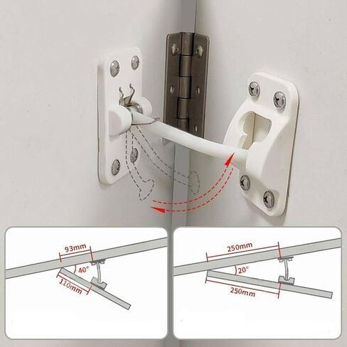 RV Door Holder Latch Door Latch Holder Catch RV Door Catch Entry Door Holder for Campers, Left Buckle White in Kuwait