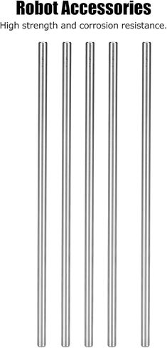 Round Shaft Stainless Steel High Precision Durable Robot Parts for FTC FRC First Robotics Competition 6mm Diameter 200mm Length 5 Pieces in Saudi Arabia