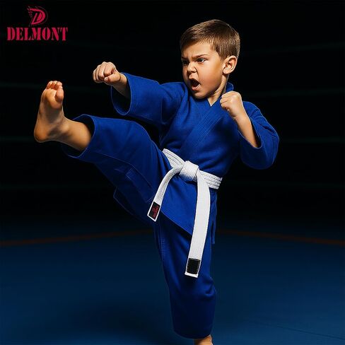 Kids Jiu Jitsu GI - BJJ onmorm for Boys & Girls (GI فقط ، حزام يباع بشكل منفصل) - karate gi القابل للتنفس in Kuwait