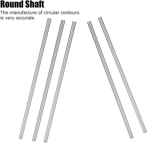 Round Shaft Stainless Steel High Precision Durable Robot Parts for FTC FRC First Robotics Competition 6mm Diameter 200mm Length 5 Pieces in Saudi Arabia