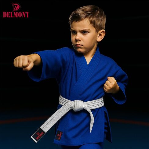 Kids Jiu Jitsu GI - BJJ onmorm for Boys & Girls (GI فقط ، حزام يباع بشكل منفصل) - karate gi القابل للتنفس in Kuwait