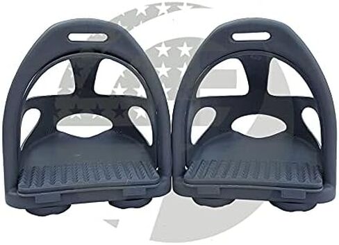 4.75 Plastic Polymer Composite Horse Endurance Stirrups with Removable Cage 12 Colors in Saudi Arabia