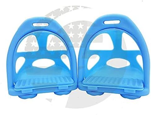 4.75 Plastic Polymer Composite Horse Endurance Stirrups with Removable Cage 12 Colors in Saudi Arabia