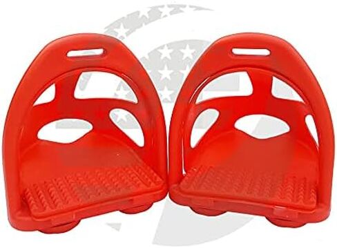 4.75 Plastic Polymer Composite Horse Endurance Stirrups with Removable Cage 12 Colors in Saudi Arabia