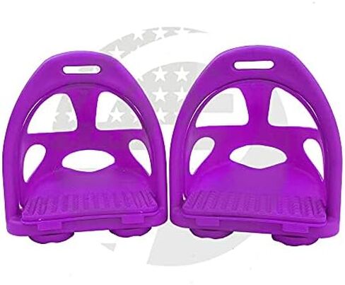 4.75 Plastic Polymer Composite Horse Endurance Stirrups with Removable Cage 12 Colors in Saudi Arabia
