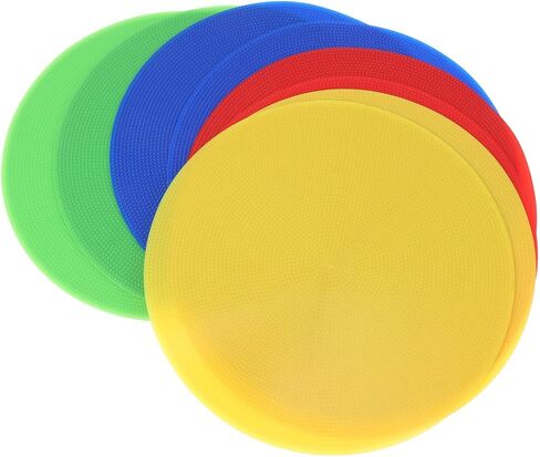 TOYANDONA 8pcs Soccer Training Markers Bright Color Markers for Drills and Games Red Yellow Green Roadblock Plates for Soccer Basketball and Sports Training in Saudi Arabia